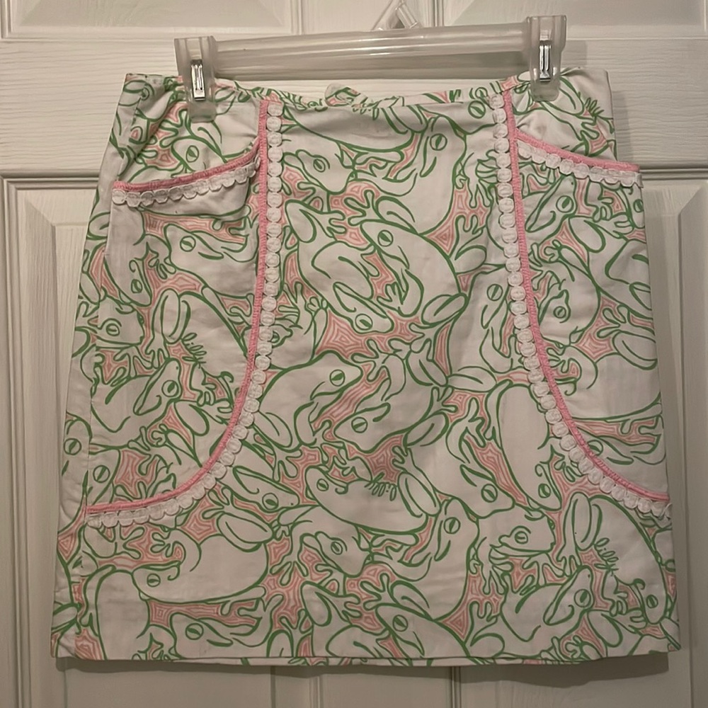 LILLY PULITZER Roslyn Lilly Pad Skirt-size 4